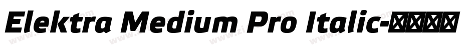 Elektra Medium Pro Italic字体转换